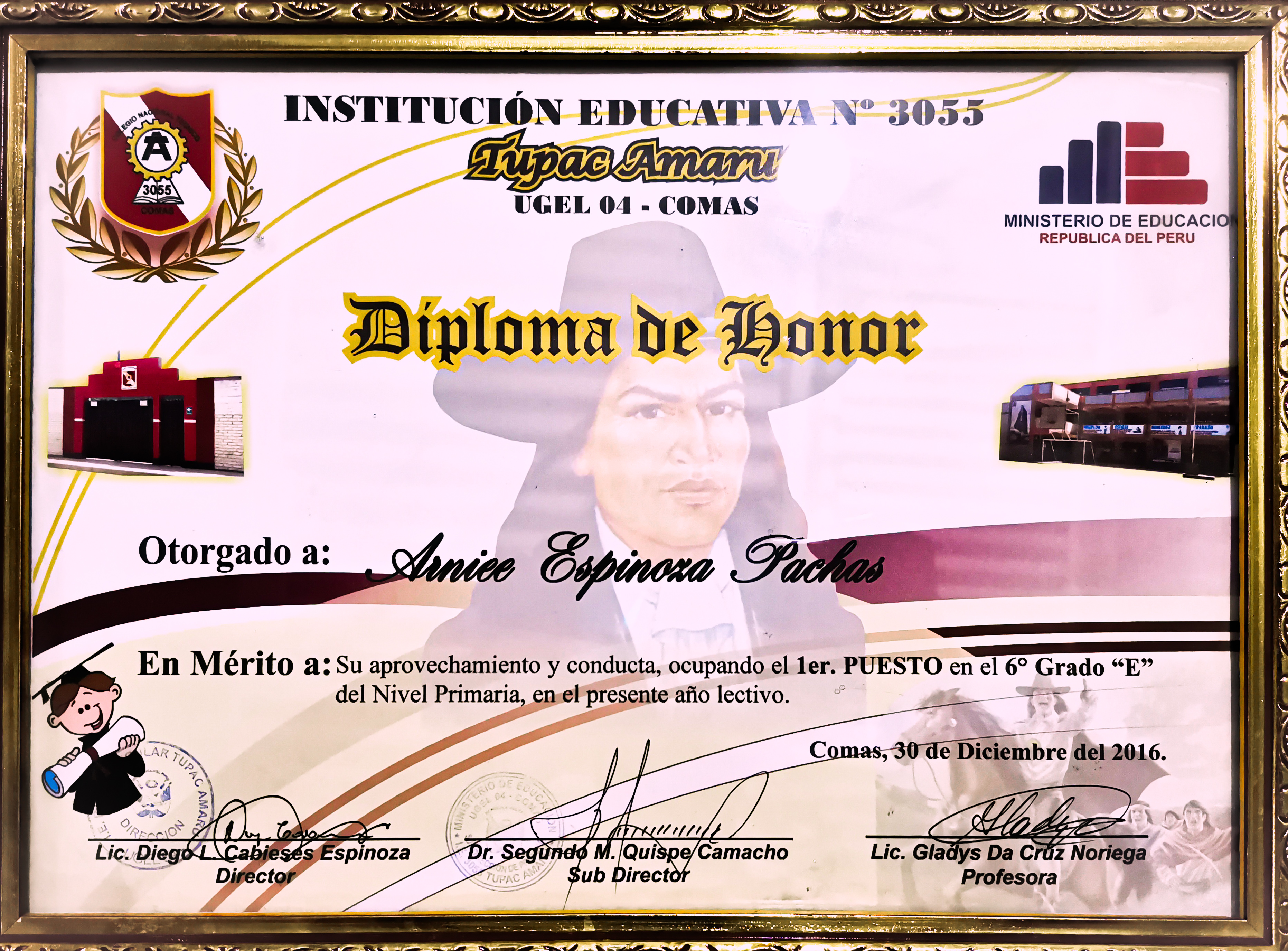 Diploma de Excelencia Académica - Primaria 6